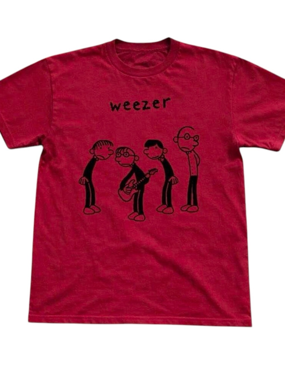 Weezer Diary Of A Wimpy Kid Greg Heffley Parody Red Band Tee